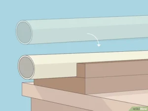 محل قرار گیری لوله پی وی سی